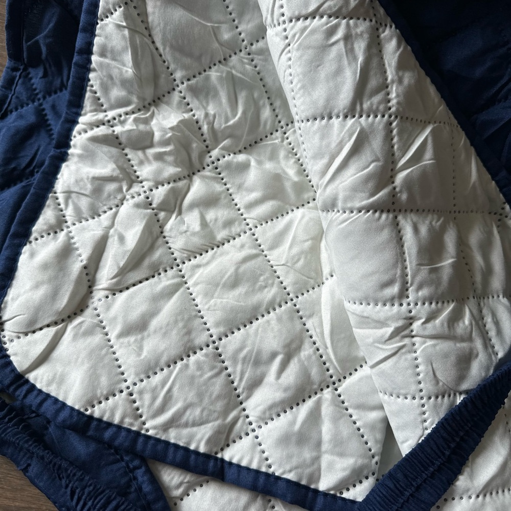 Navy Blue sofa  Cover format of 3 pics New with bag - Picture 7 of 12